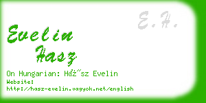 evelin hasz business card